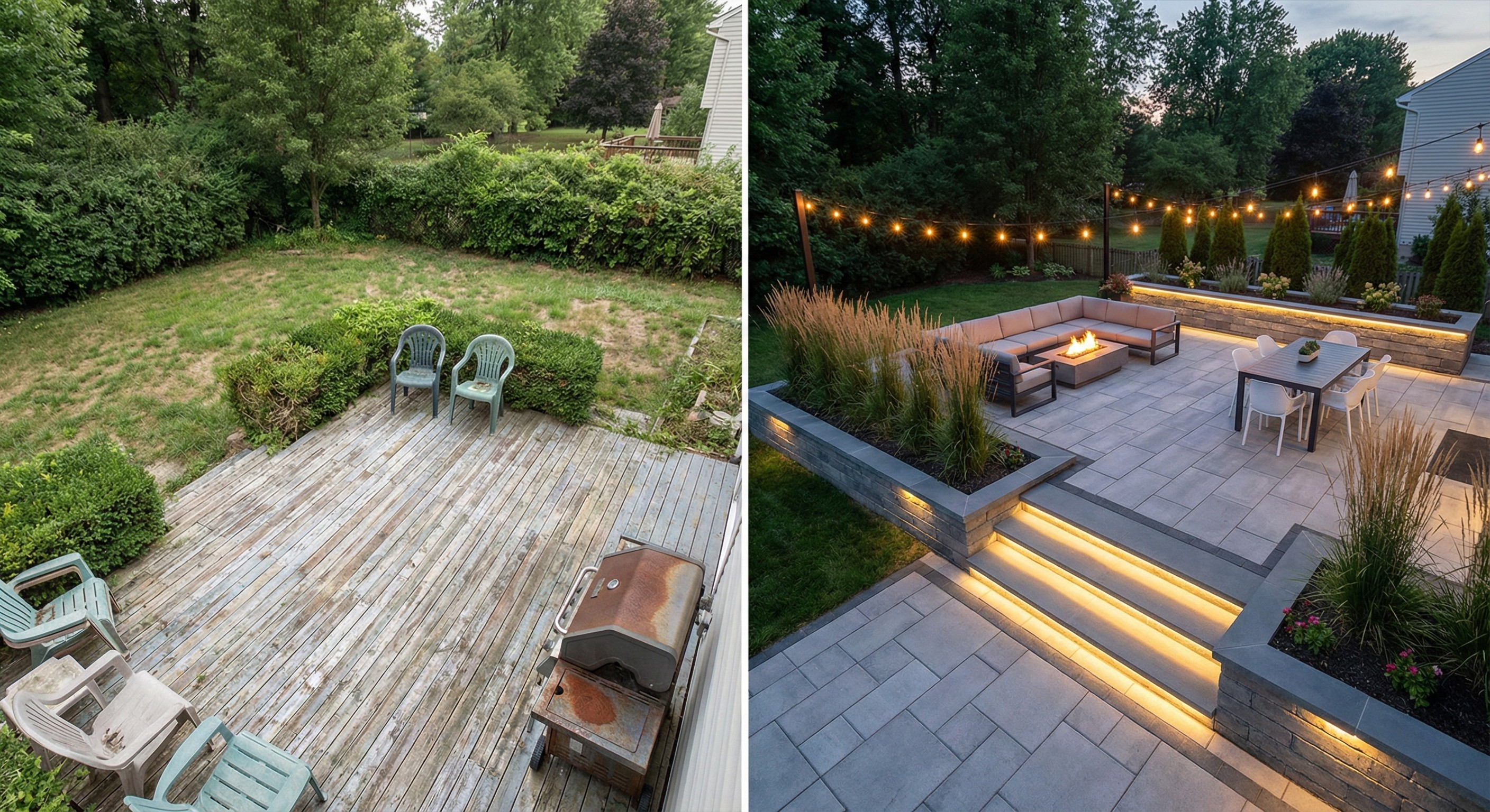 Before and After - Backyard